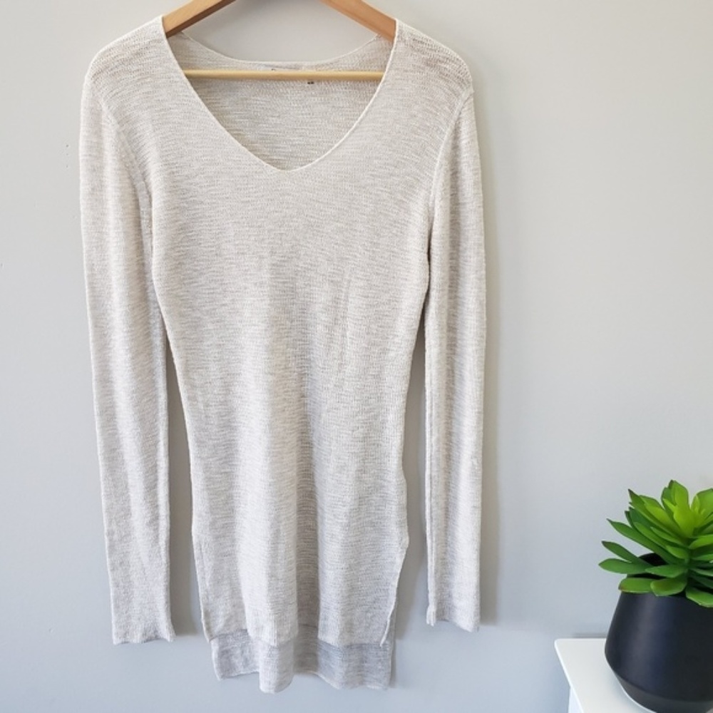DEX ivory long sleeve top